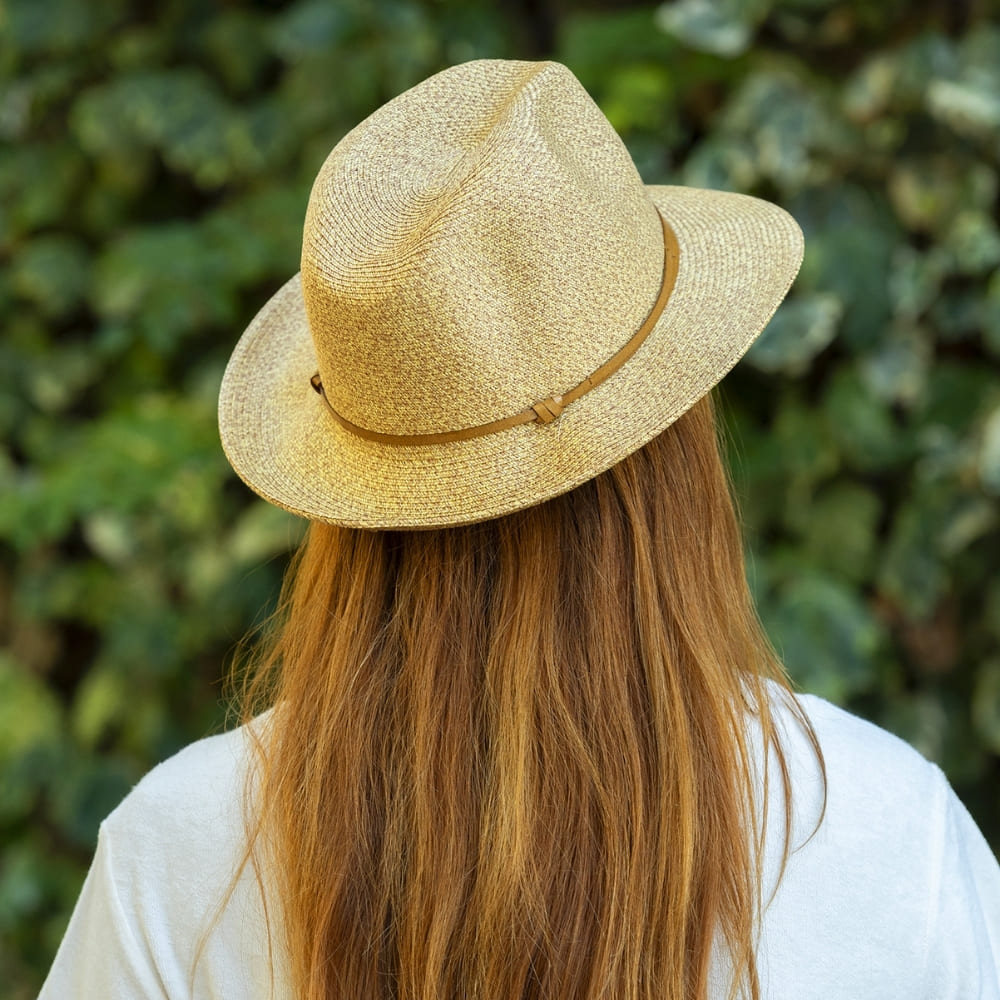 Plaited Paper Hat – Havana | Luxury Sun Hat with Leather Band