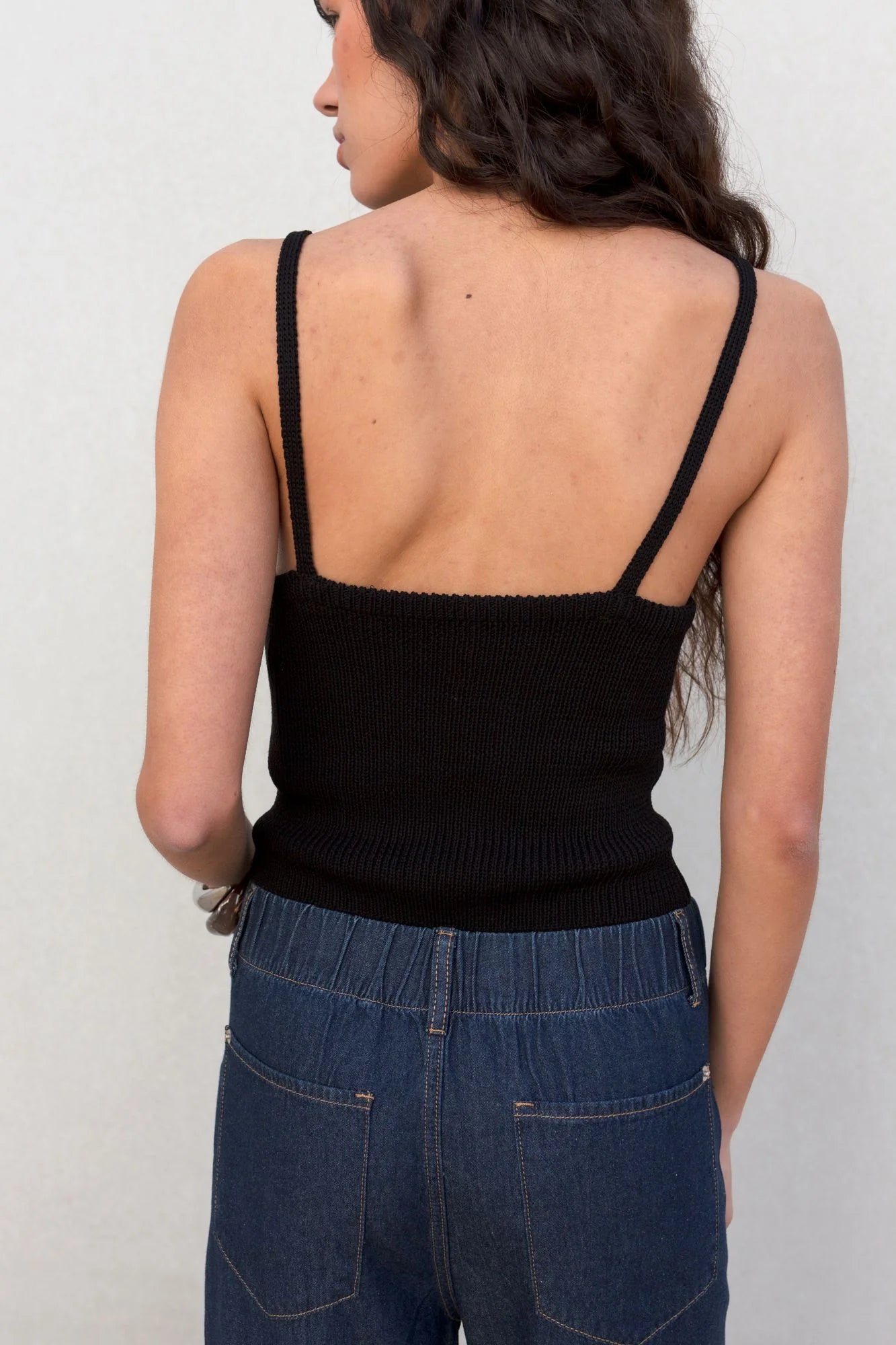 Knitted Crop Top | Black – Sleek, Minimal & Effortlessly Cool