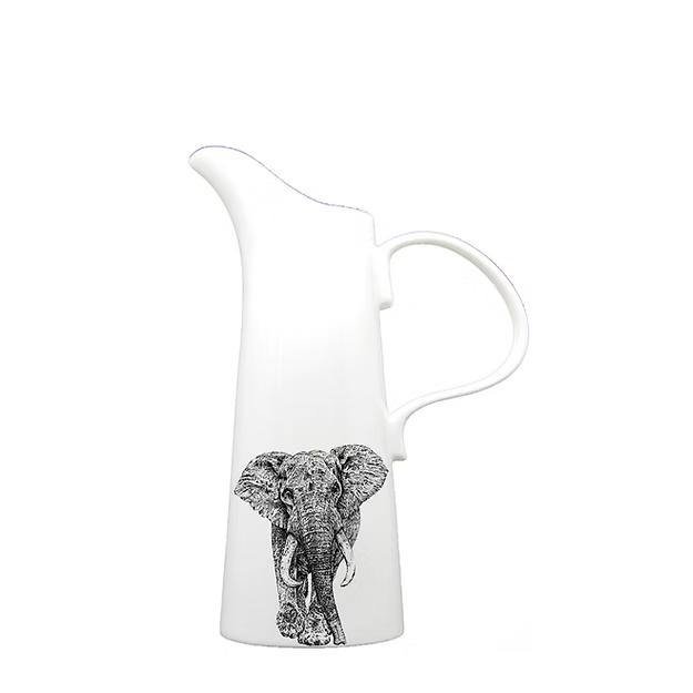 Elephant Bone China Jug – 4 Sizes | Microwave & Dishwasher Safe