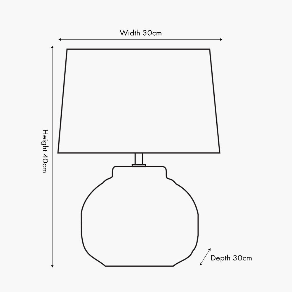 Warm White Aztec Texture Ceramic Table Lamp by Pacific