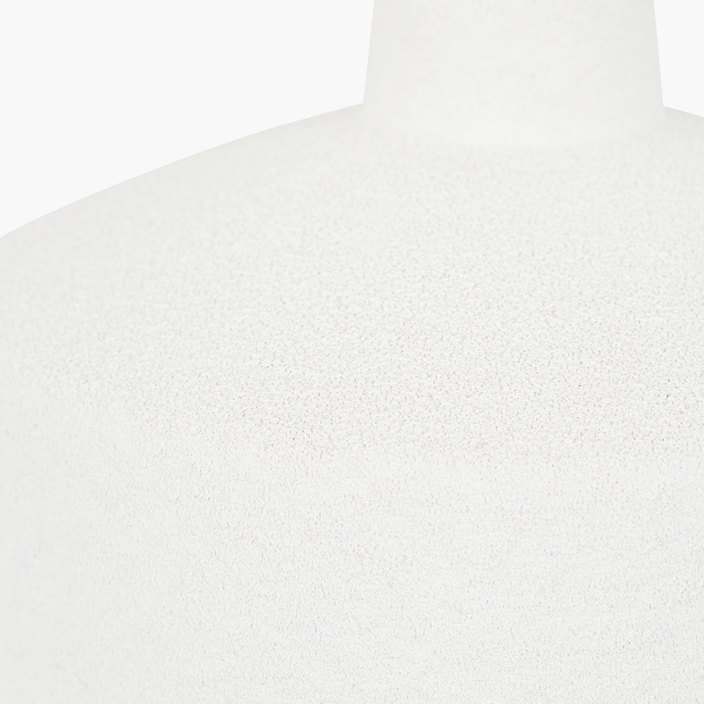 White and Wood Effect Textured Ceramic Table Lamp