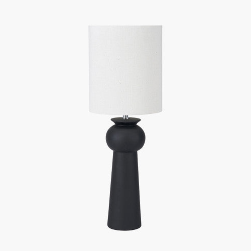Sloane Black Ceramic Table Lamp + Shade