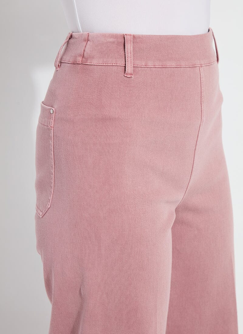 Erin High Waist Wide Leg Jeans – Antique Rose Pink