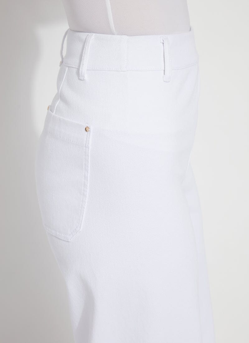 Erin High Waist Wide Leg Jeans – White