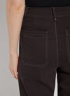 Erin High Waist Wide Leg Denim – Double Espresso