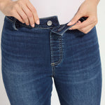 Lysse Ankle Estelle Everyday Flare Denim – Dark Mid Wash