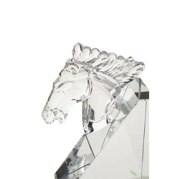 Glass Horse Bookends-set of two