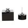 Black Crystal Square Perfume Bottle - Small
