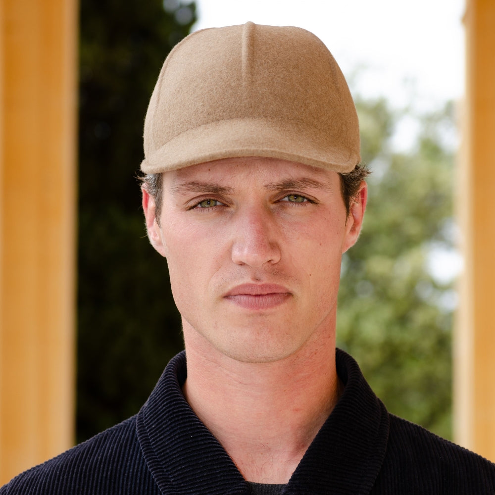 Felt Cap | 100% Wool | Adjustable Size | Cappuccino