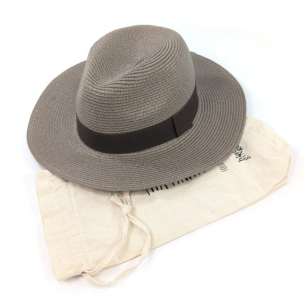 Mocha Foldable Panama Hat – Eco-Friendly Travel Sun Hat (57cm)