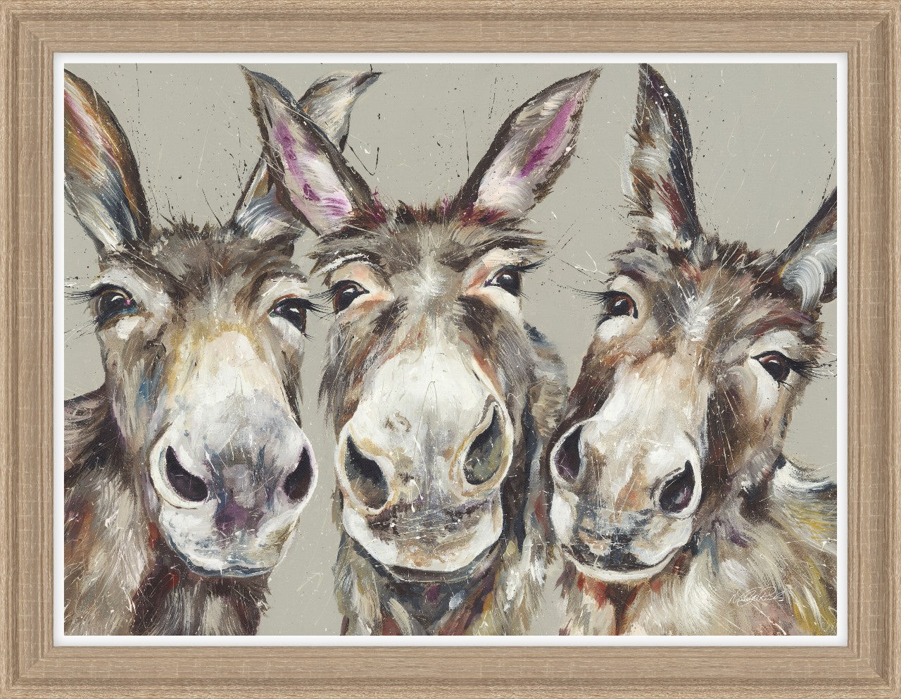 Coco, Cookie & Cupcake – Framed Print by Nicola Jane Rowles (89cm x 69cm)