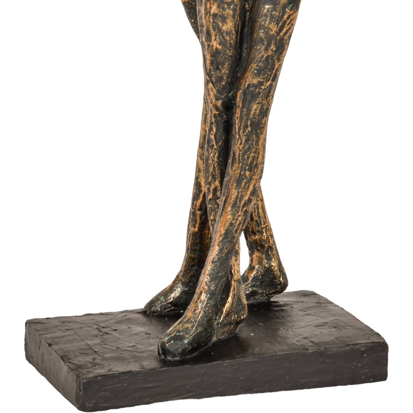 Bronze Resin Standing Couple – Elegant Modern Sculpture (42cm)