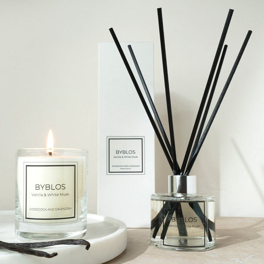 Byblos Diffuser Refill – 300ml | Musk, Patchouli, Lemon & Vanilla