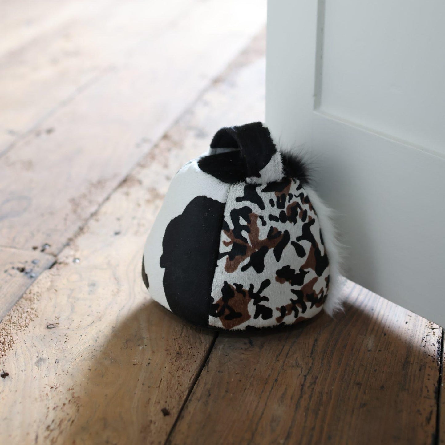 Doorstop Chairmans - Cowhide Multi Black