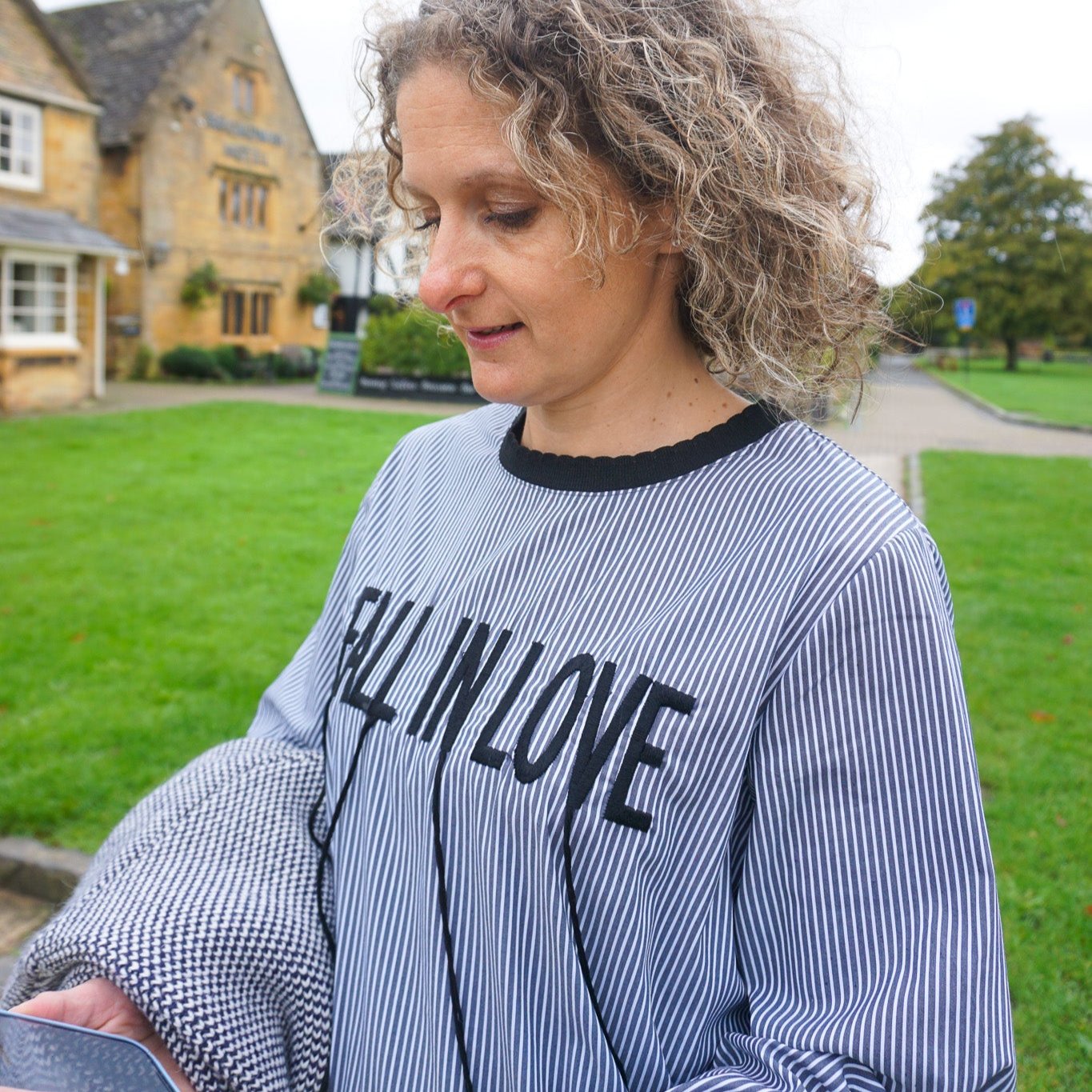 Stripe Fall in Love T-Shirt - Cute and Cozy