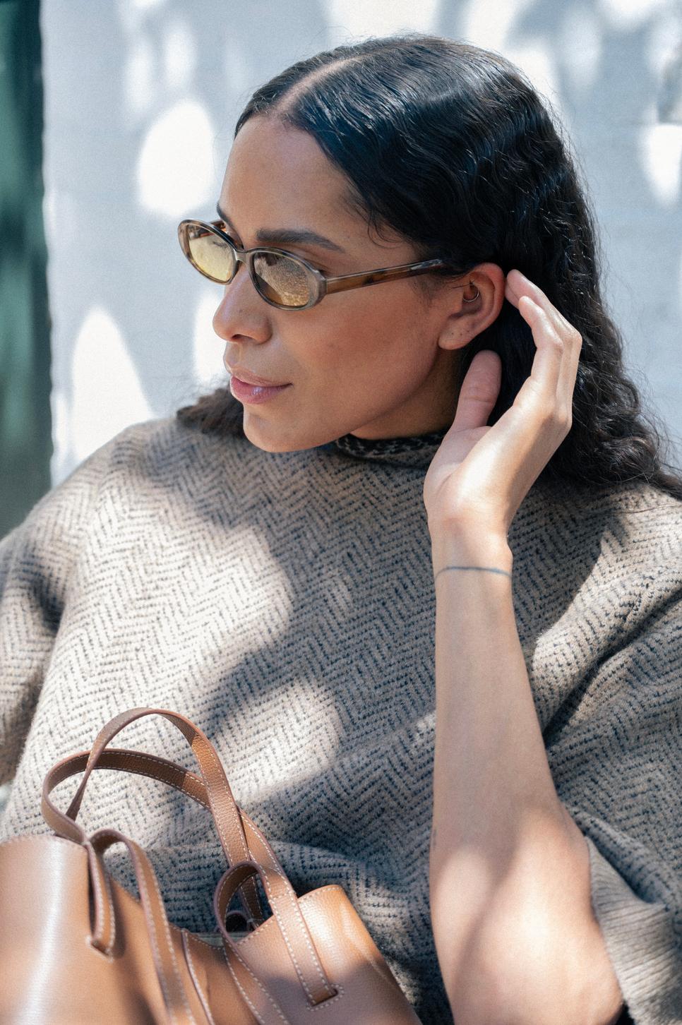 Ronda Funnel Knit Jumper – Wool Blend, Funnel Neck Knitwear