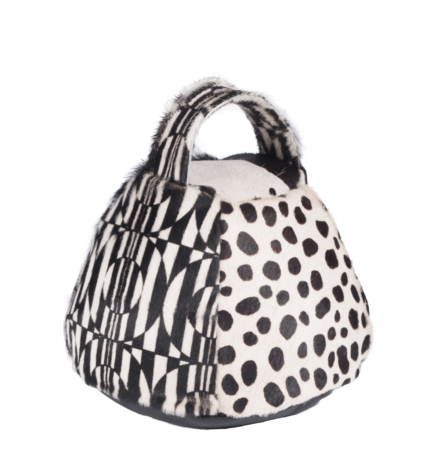 Doorstop Chairmans - Cowhide Multi Black
