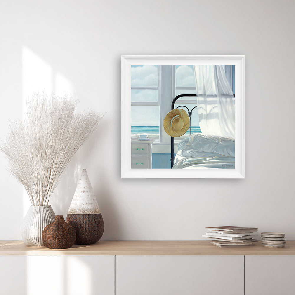 Sand in Sheets — Framed Canvas Print by Karen Hollingsworth