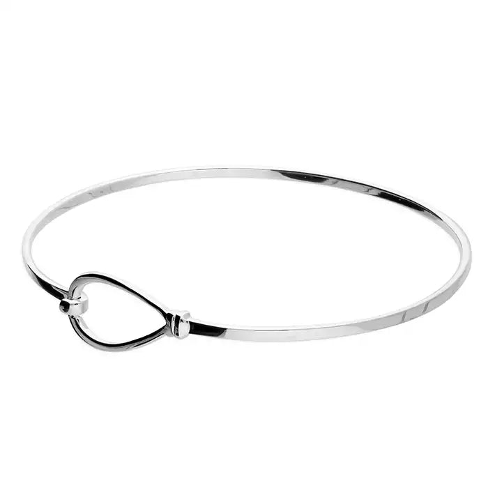 Sterling Silver Sprung Hook-in Bangle