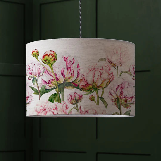 Heligan Linen Eva Lamp Shade Fuchsia