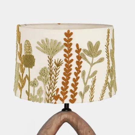 Hand-Stitched Floral Ceiling Shade