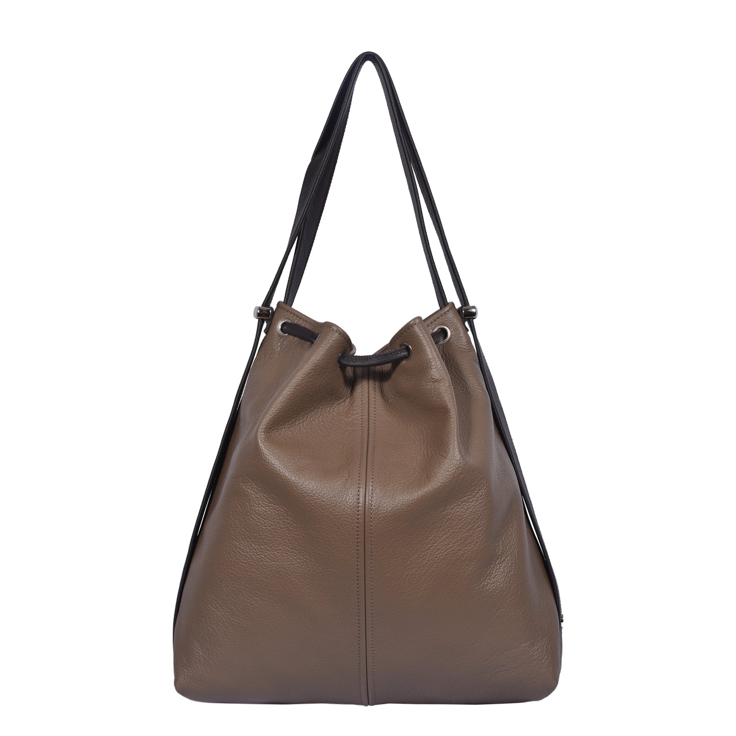 Mathilde Leather Taupe Backpack/Bag