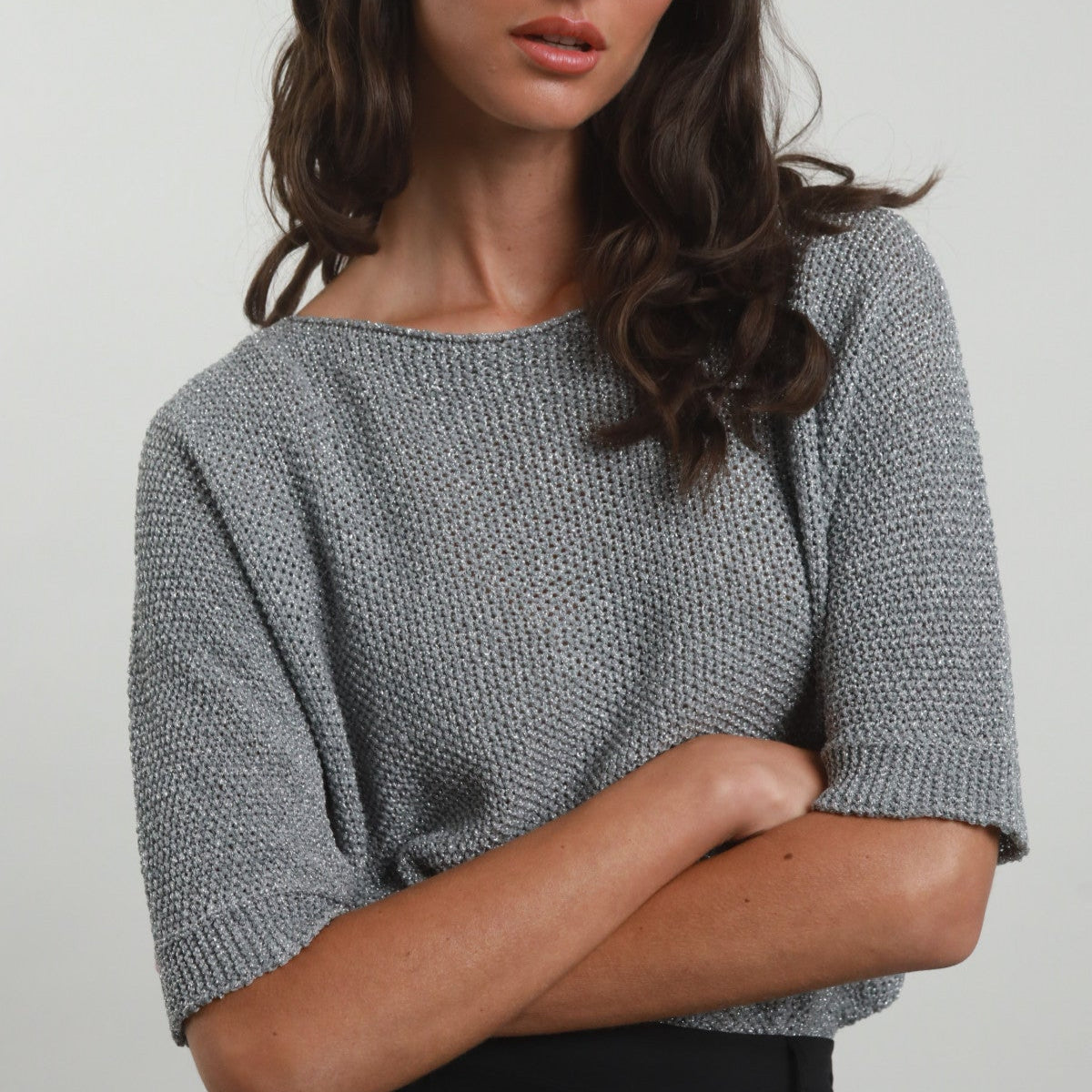Lurex Sweater | Sparkle & Comfort