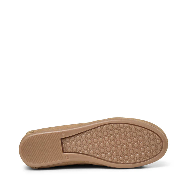 Magda - Taupe Suede Loafers
