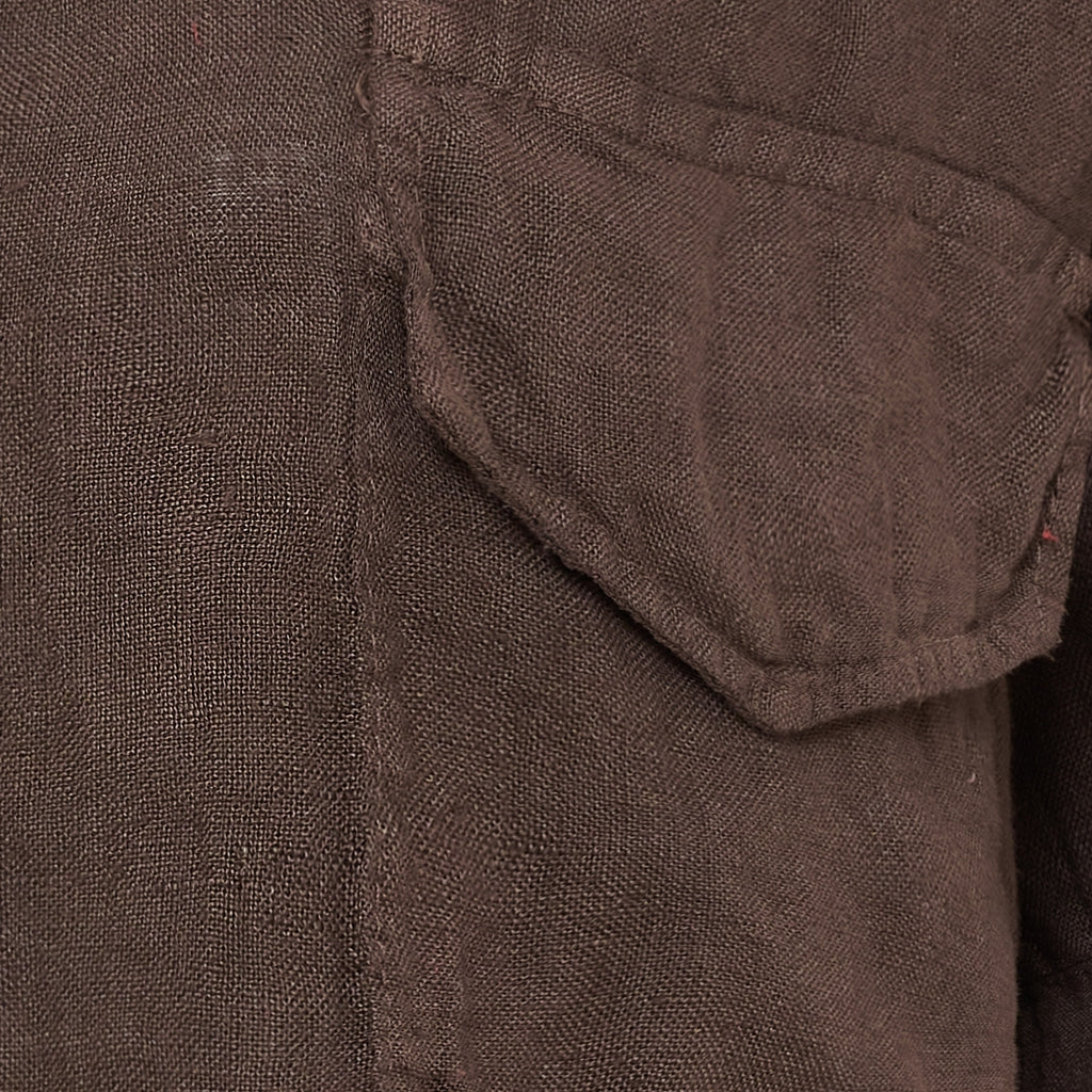 Classic Linen Shirt – Mocha | Women's Luxury Linen Top