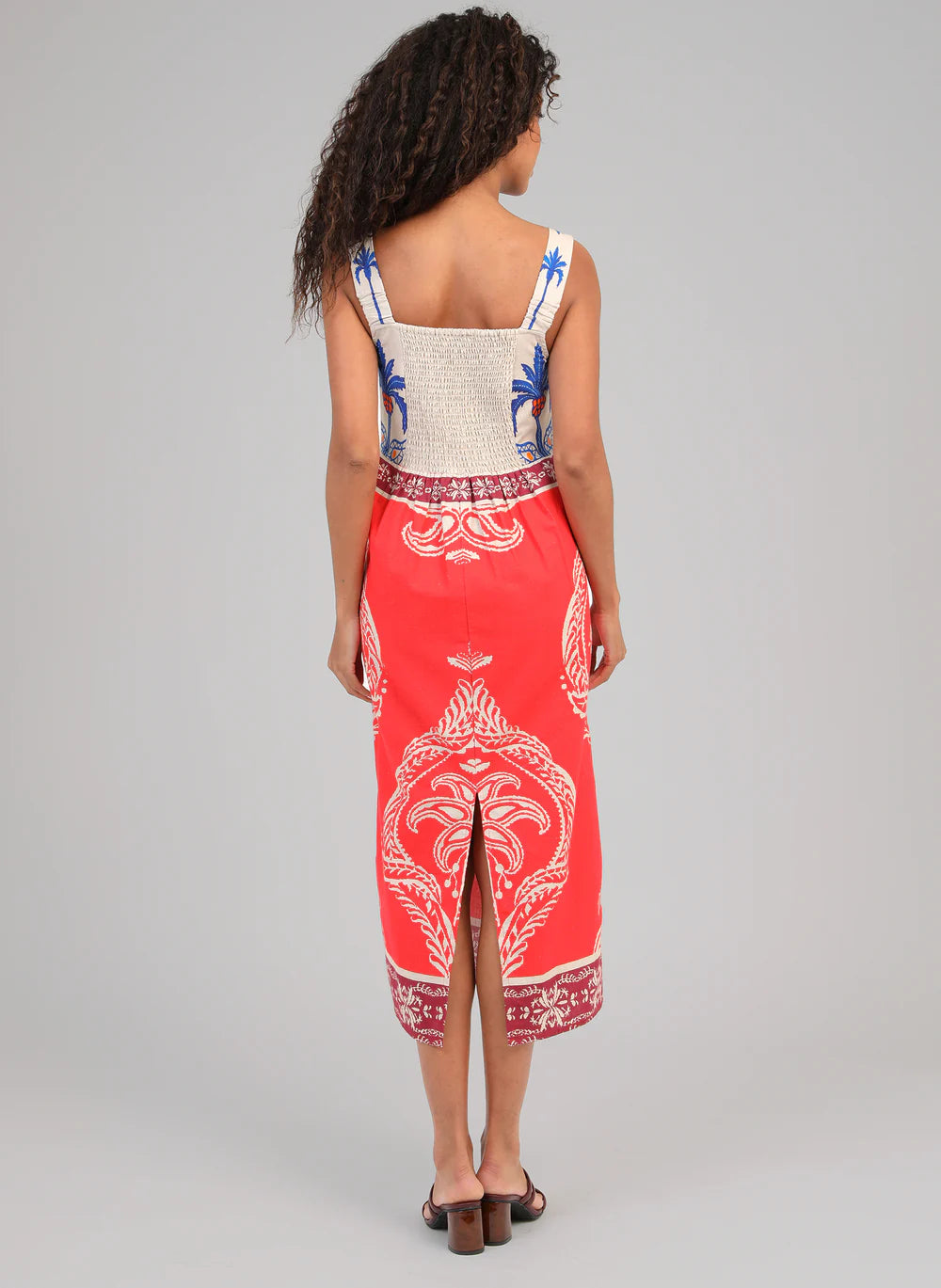 Olénie Printed Midi Dress — An'ge
