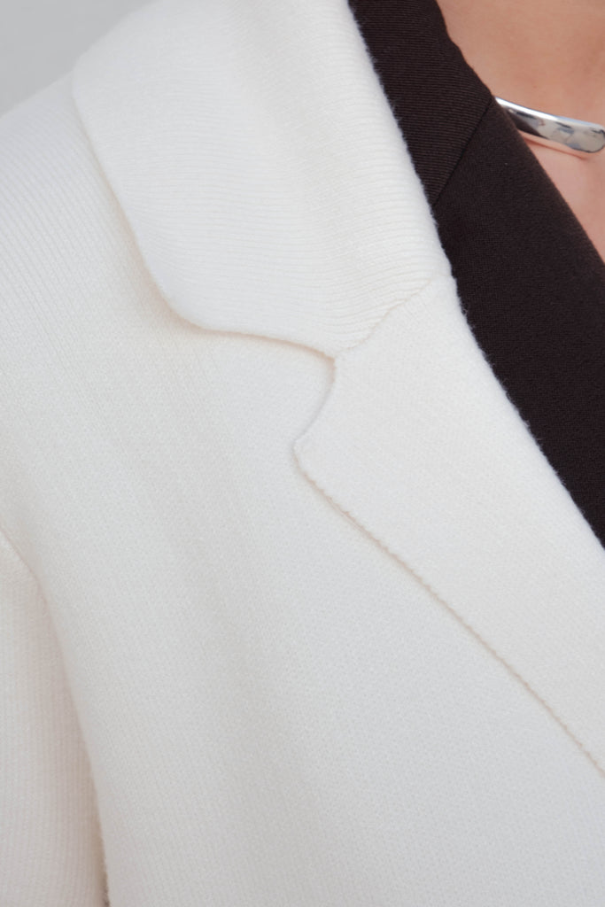 Oversized Long Winter White Knit