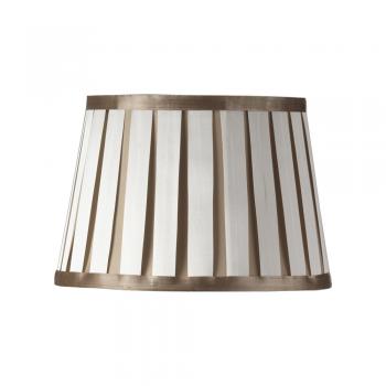 Pleated Imitation Silk Lampshade – Sand | 35cm Diameter
