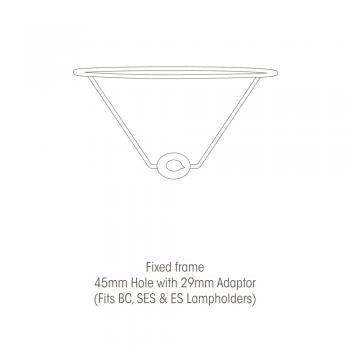 Rectangular Linen Lampshade – Buttermilk or Calico | Hard-Lined, 30cm