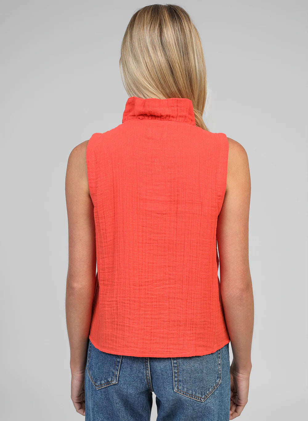 Ruffle Top in Orange by An’ge