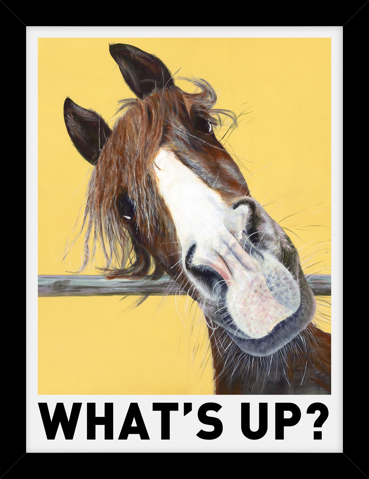 “What’s Up” Artwork – Ruth Aslett | 33.5 x 43.5cm | Bold & Playful Contemporary Art