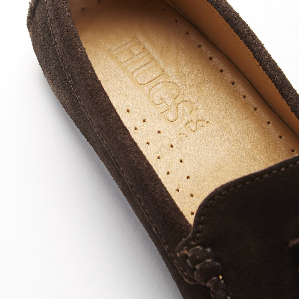 Women’s Brown Tasselled Loafer Driving Shoes – Suede Moccasins