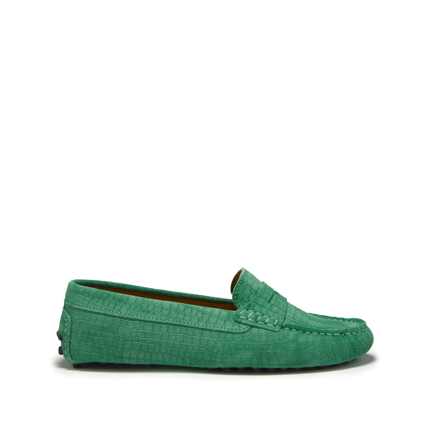 Women’s Emerald Penny Loafer Driving Shoes – Suede Moccasins