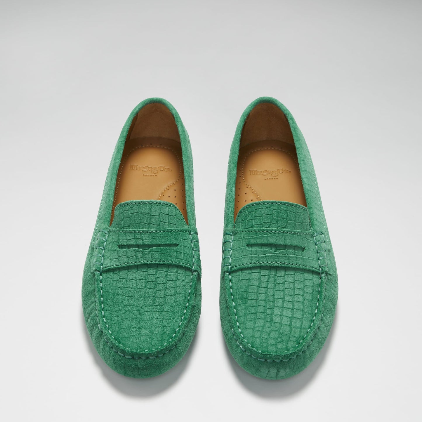 Women’s Emerald Penny Loafer Driving Shoes – Suede Moccasins