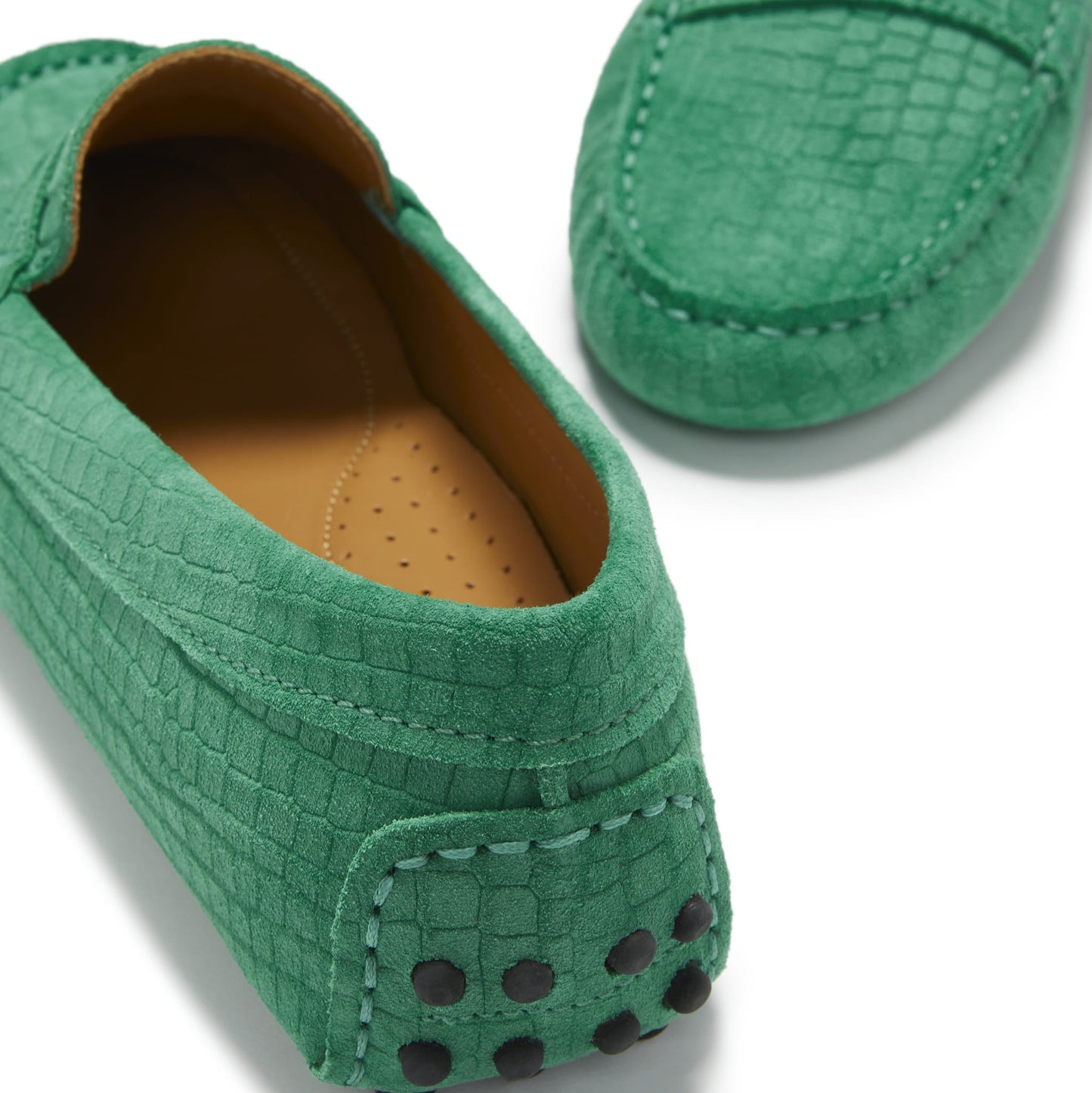 Women’s Emerald Penny Loafer Driving Shoes – Suede Moccasins