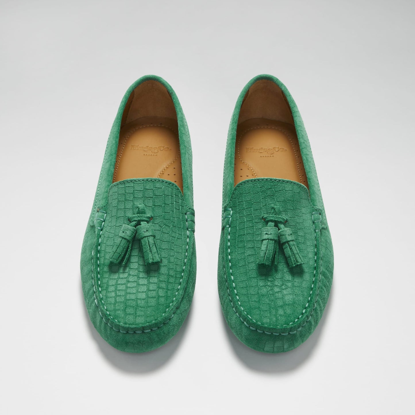 Women’s Emerald Tasselled Loafer Driving Shoes – Suede Moccasins
