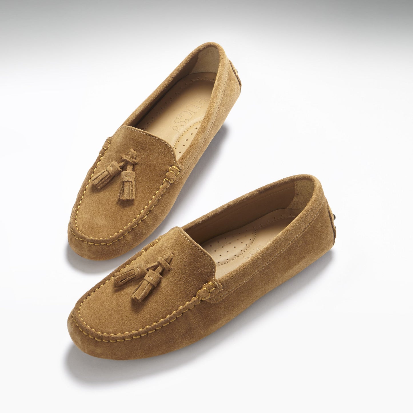 Women’s Tobacco Tasselled Loafer Driving Shoes – Suede Moccasins
