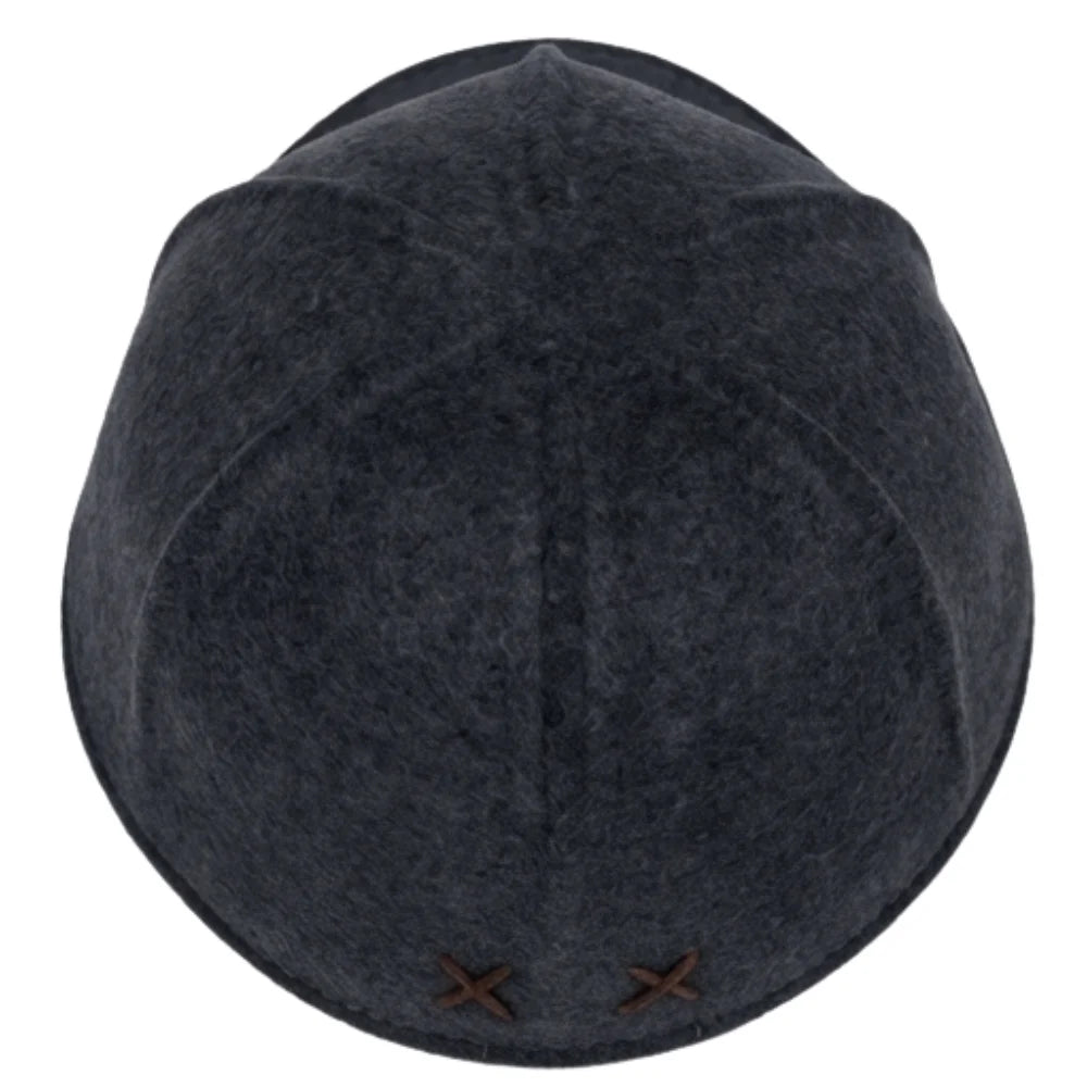 Felt Cap | 100% Wool | Adjustable Size | Anthracite