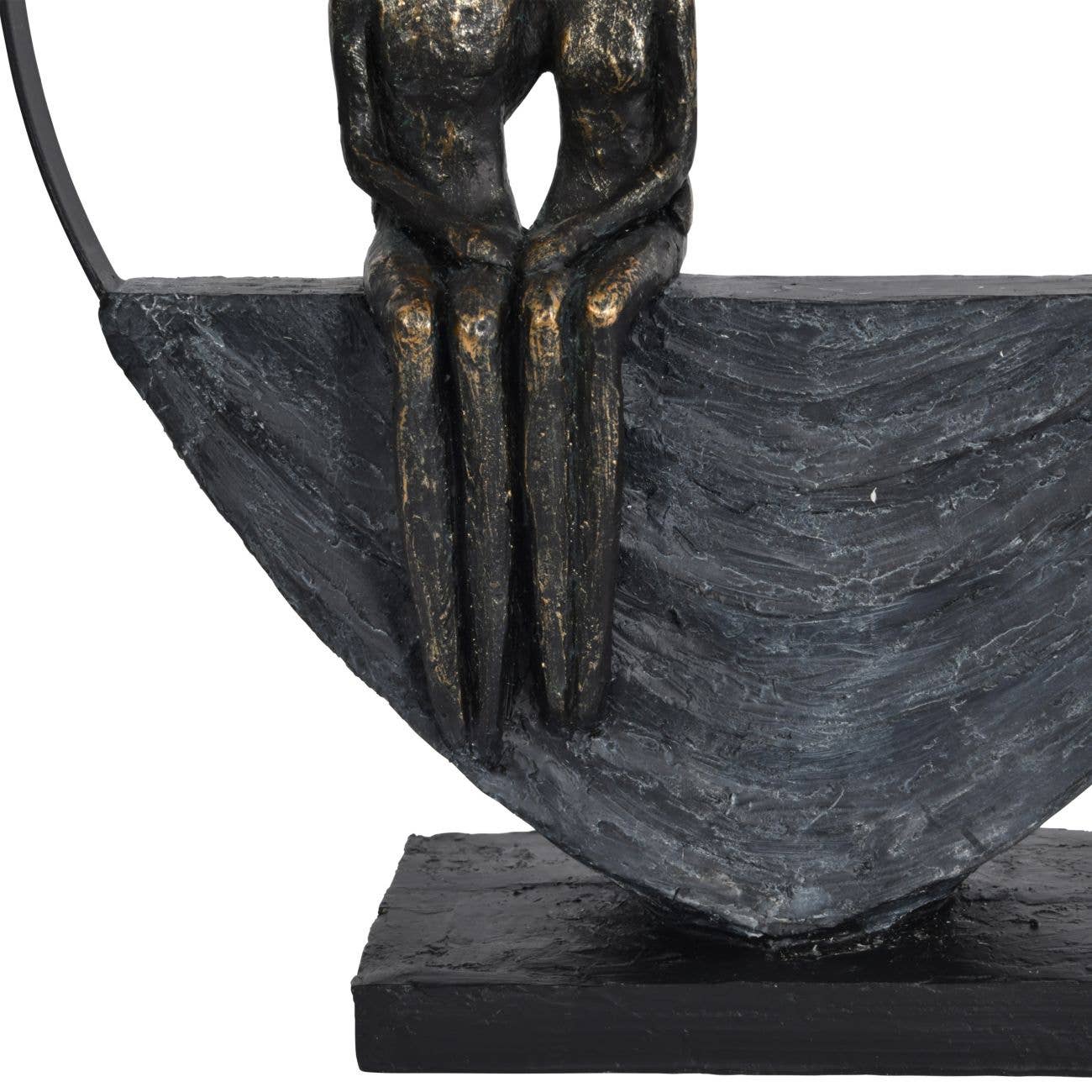 Romantic Abstract Embrace Couple Sculpture | Woodcock and Cavendish