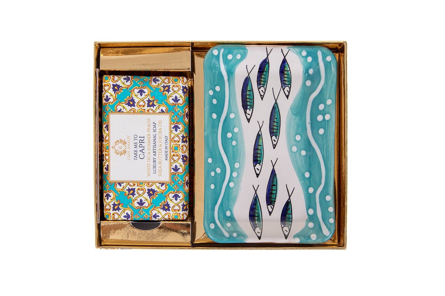 Take Me to Capri – Luxury Soap & Ceramic Dish Gift Set