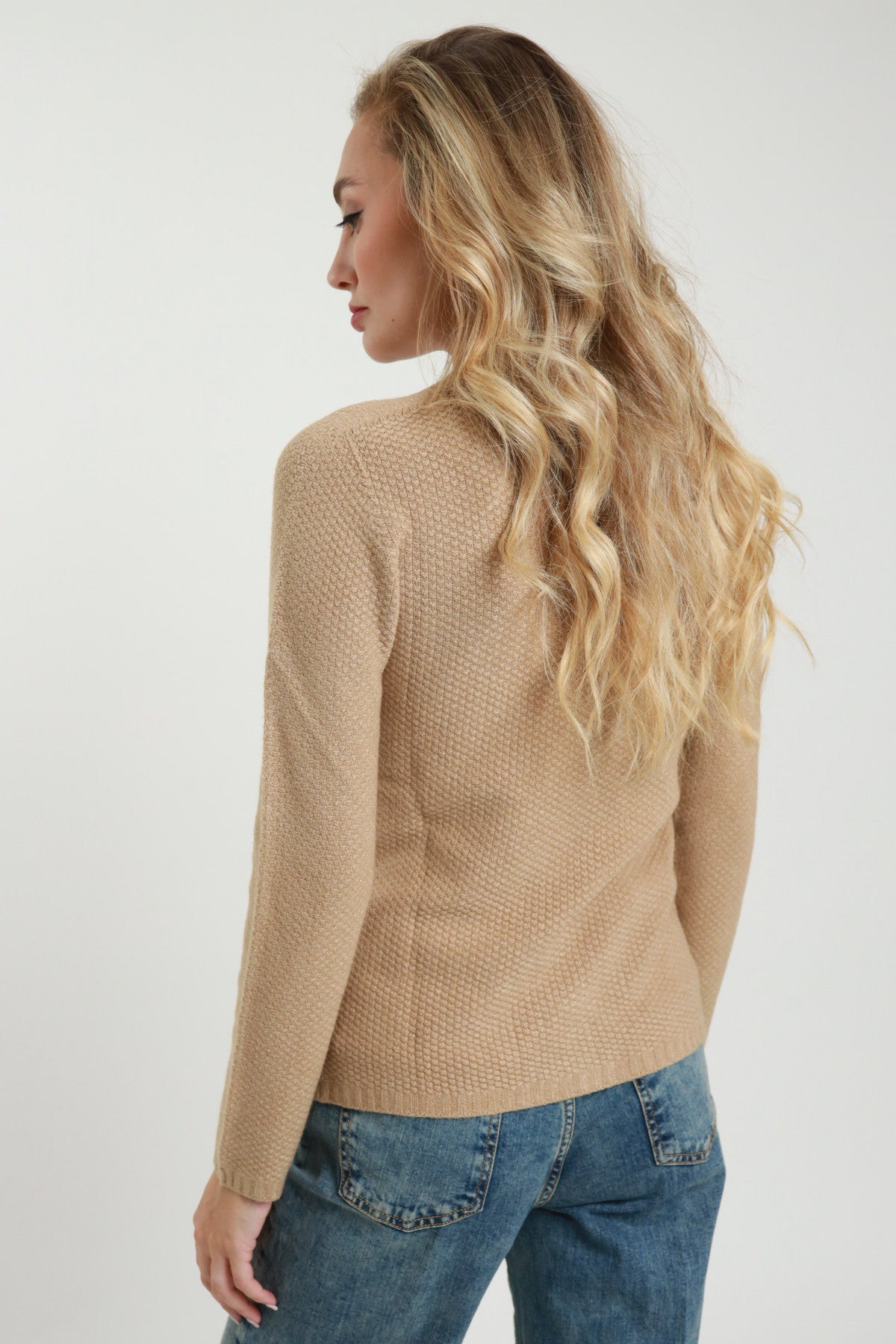 Knitted Jacket | One Size Cozy | Caramel