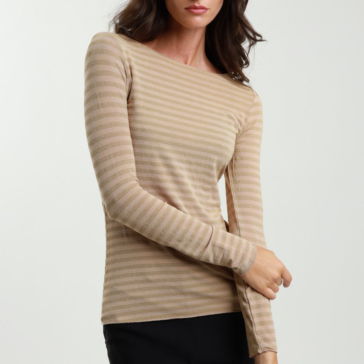 Lurex Sweater Caramel-One Size
