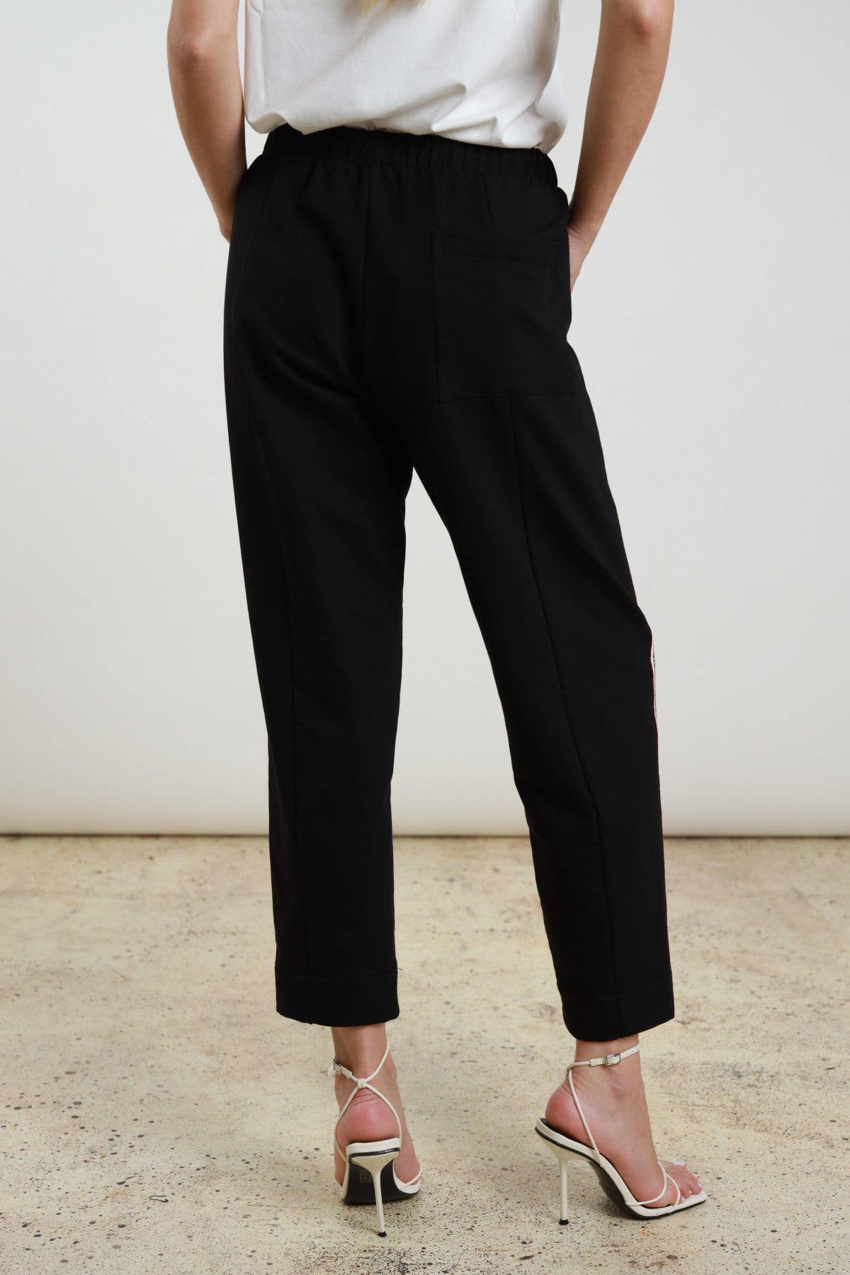 Stripe Black Jogger Trousers | Casual Comfort & Style