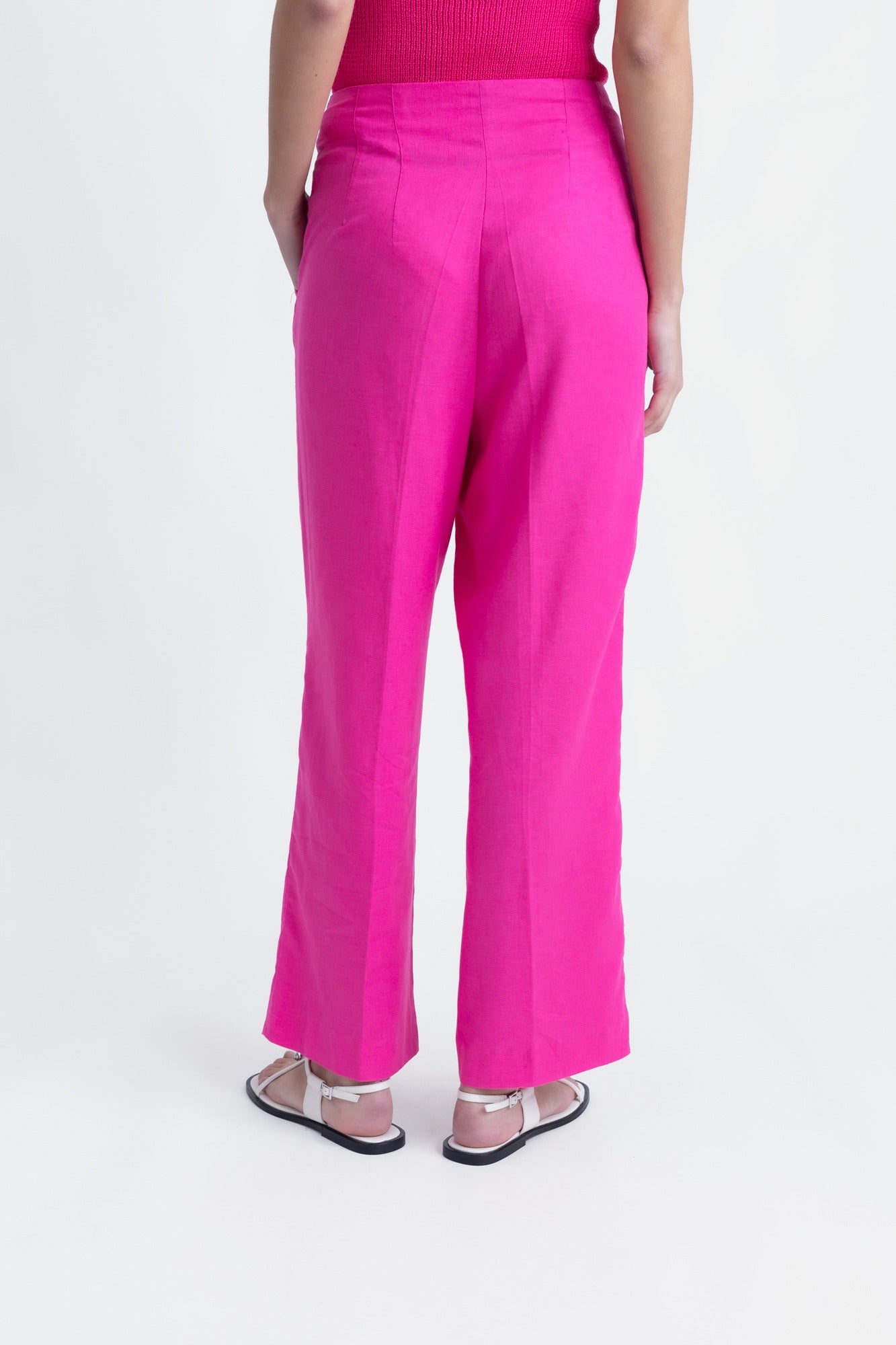 Pink Raw Linen Pants – Lightweight, Sustainable Style with a Feminine Touch