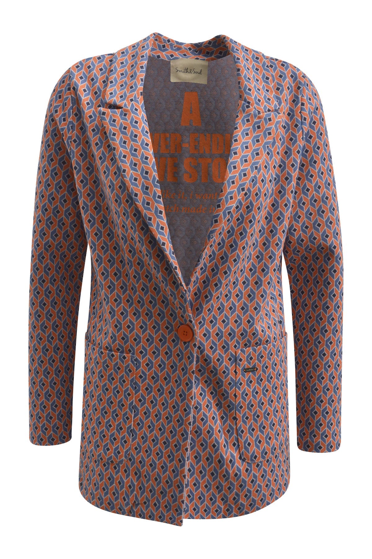 Jaquard Blazer - Mandarine print