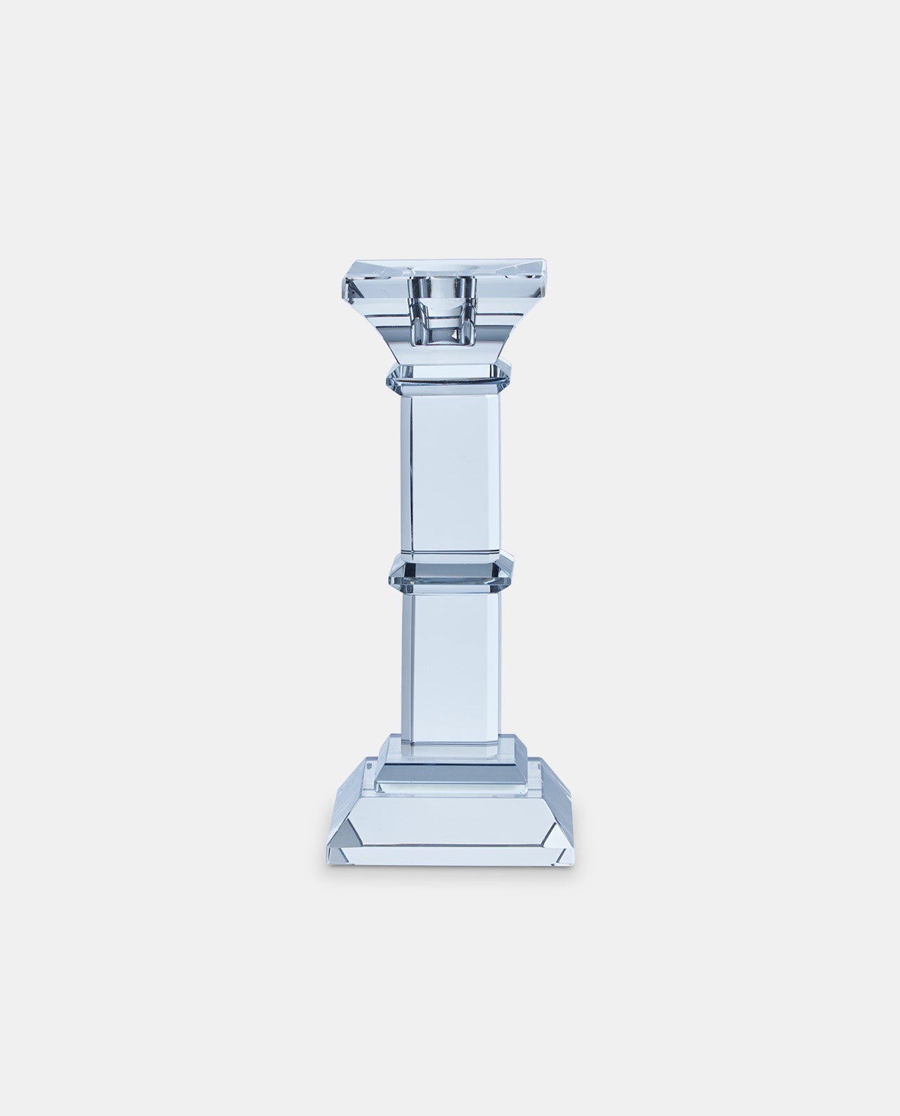 Crystal Candlestick 8 x 8 x 19cm